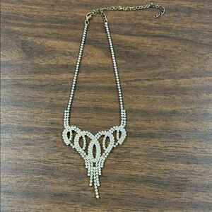 Gold and Silver Crystal Necklace
